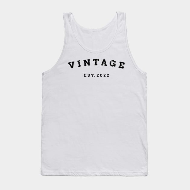 2022 vintage-año-12 000043 Tank Top by KukiStore